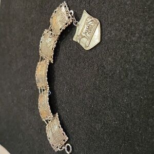 Vintage Rome Souvenir Panel Charm Bracelet